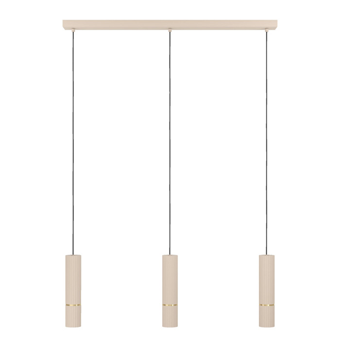 Eglo Caminia langbordspendel sand/børstet messing L77 x H110 cm
